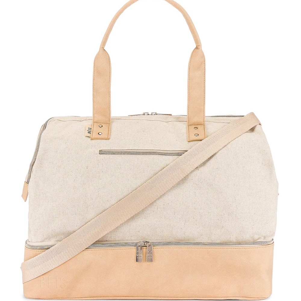 BEIS weekender bag in beige (Large size)